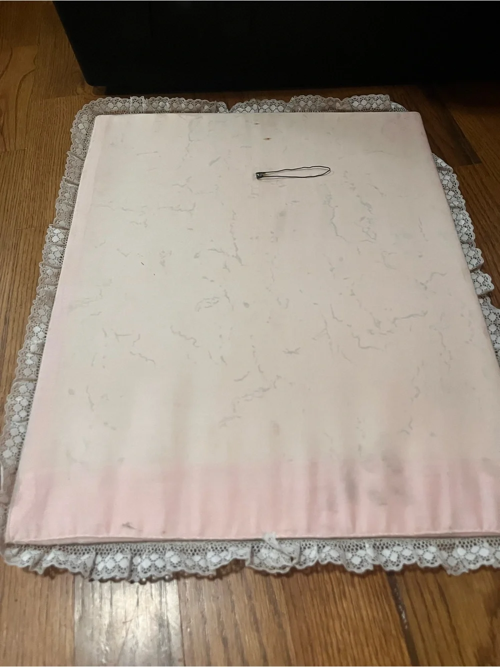 Rare Vintage handmade fabric appliqué, strawberry shortcake cutter quilt
